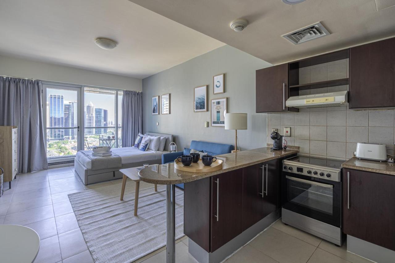 Higuests - Modern Studio With Incredible City Skyline View Dubai Exteriör bild