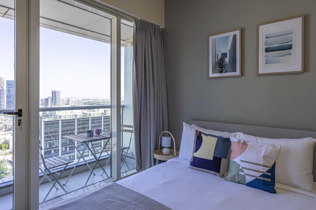 Higuests - Modern Studio With Incredible City Skyline View Dubai Exteriör bild