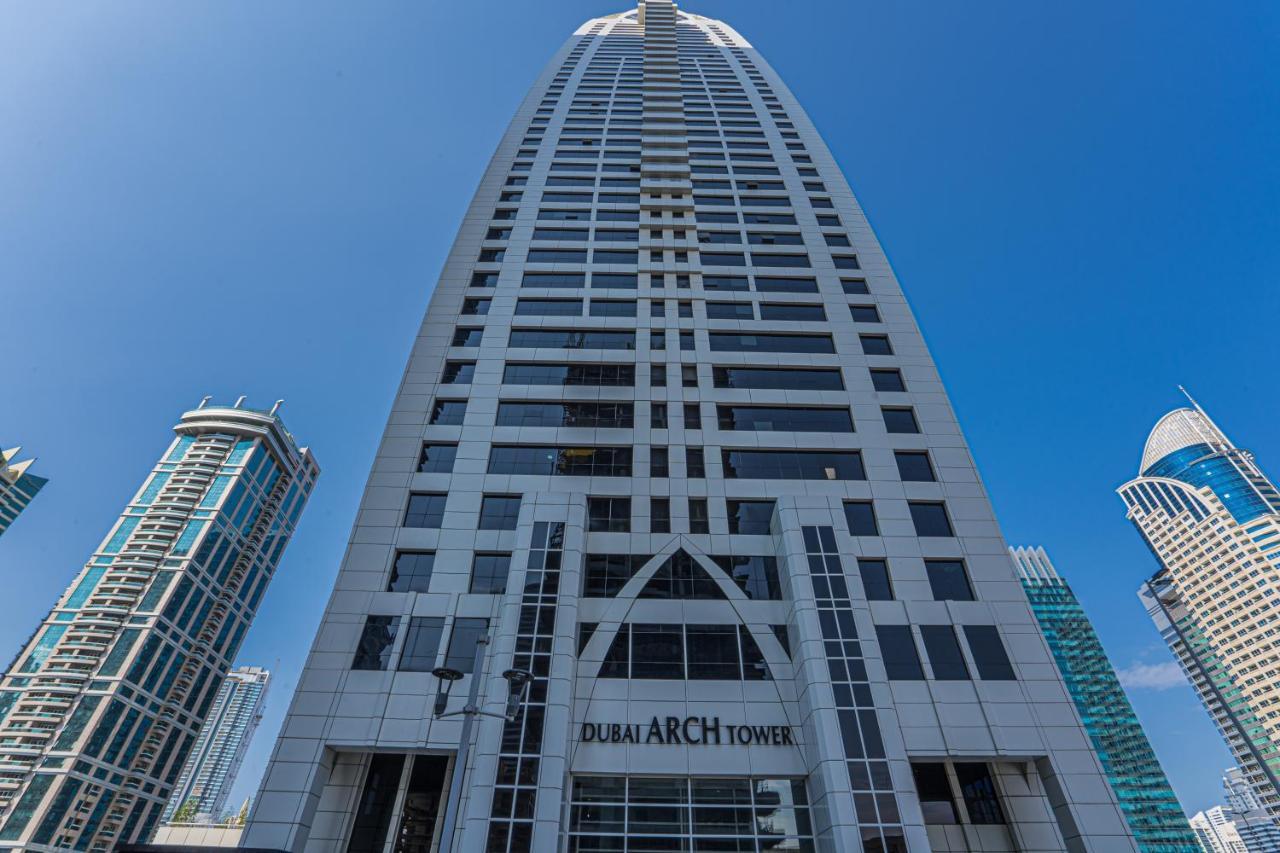 Higuests - Modern Studio With Incredible City Skyline View Dubai Exteriör bild