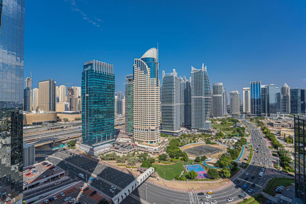 Higuests - Modern Studio With Incredible City Skyline View Dubai Exteriör bild