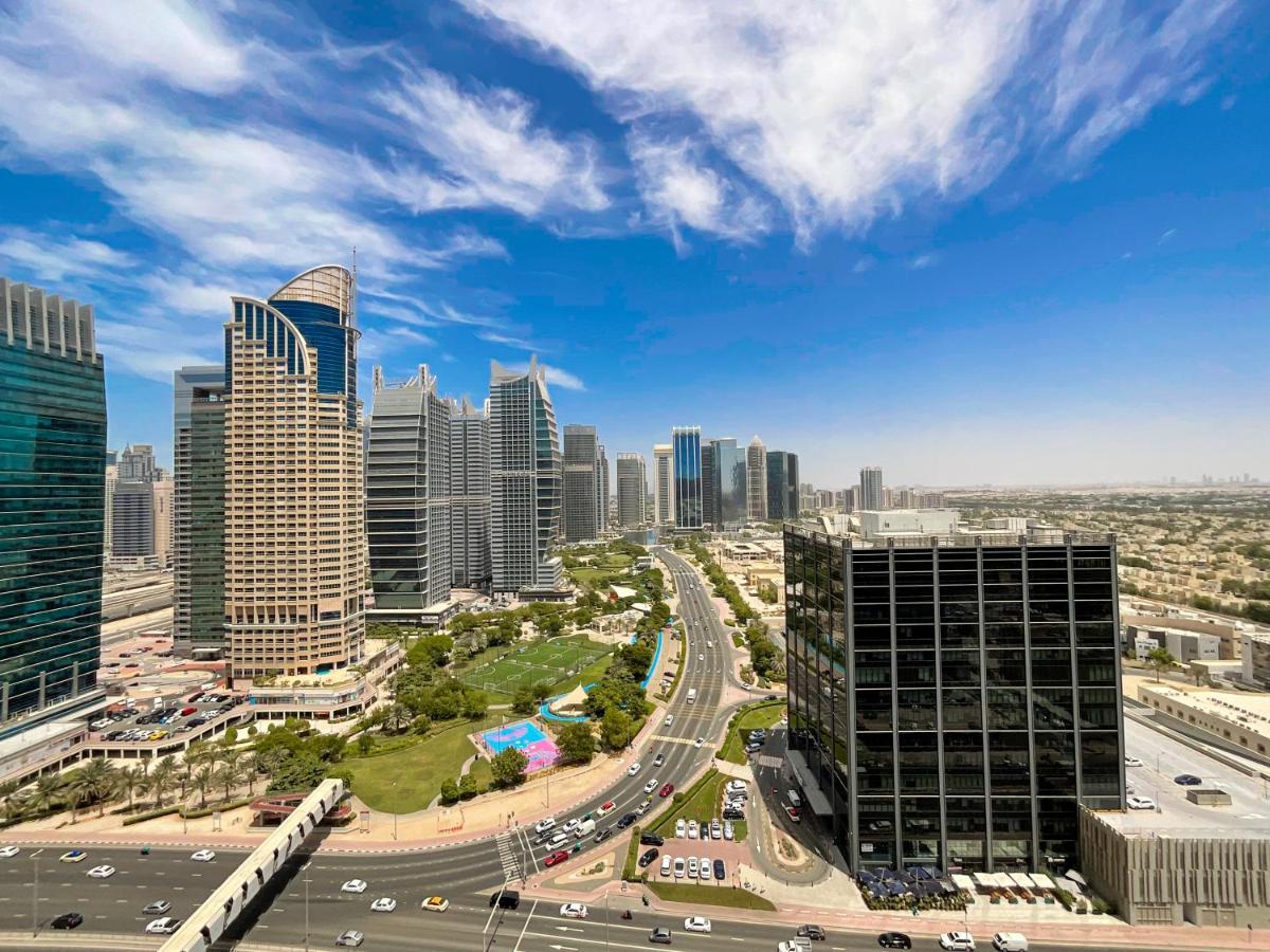 Higuests - Modern Studio With Incredible City Skyline View Dubai Exteriör bild