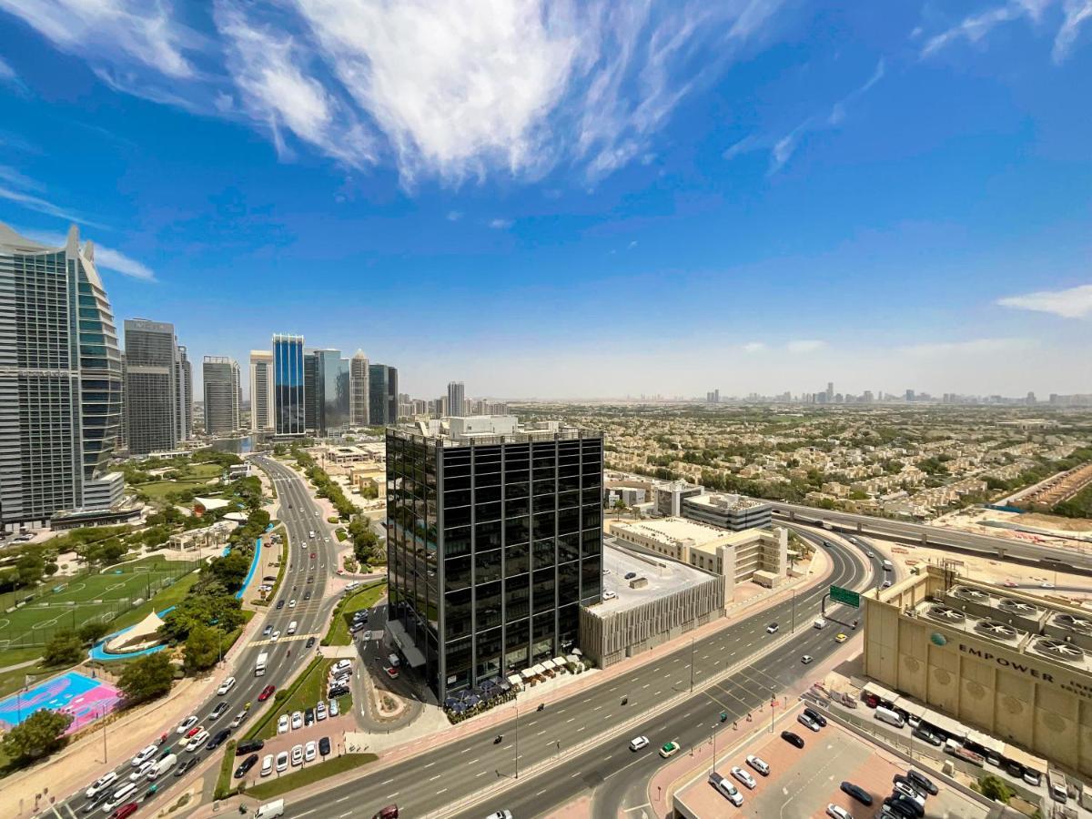 Higuests - Modern Studio With Incredible City Skyline View Dubai Exteriör bild
