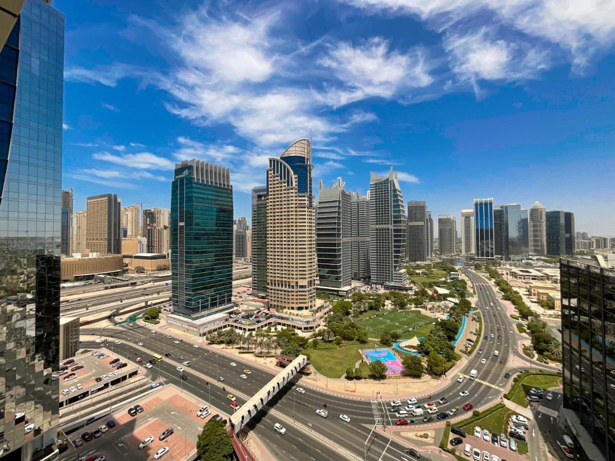 Higuests - Modern Studio With Incredible City Skyline View Dubai Exteriör bild